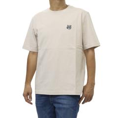 MAISON KITSUNE ���]���L�c�l T�V���c �����Y �N���[�l�b�NT�V���c ���� ��100�� PM00108KJ7025 / FOX HEAD COMFORT TEE-SHIRT ���C�g�x
