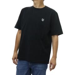 MAISON KITSUNE ���]���L�c�l T�V���c �����Y �N���[�l�b�NT�V���c ���� ��100�� PM00108KJ7025 / FOX HEAD COMFORT TEE-SHIRT �u���b�N 