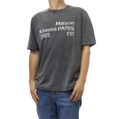 MAISON KITSUNE ���]���L�c�l T�V���c �����Y �N���[�l�b�NT�V���c ���� ��100�� PM00124KJ7036 / MK 2002 FADED COMFORT TEE-SHIRT �O��