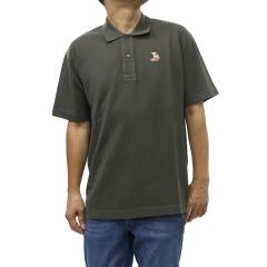 MAISON KITSUNE ���]���L�c�l �|���V���c �����Y ���̎q�|���V���c ���� ��100�� QM00201KP0001 / DREAMING FOX COMFORT POLO �J�[�L�O��