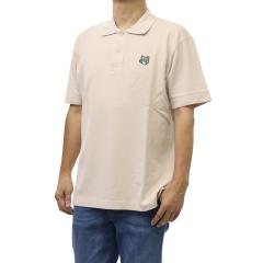 MAISON KITSUNE ���]���L�c�l �|���V���c �����Y ���̎q�|���V���c ���� ��100�� PM00210KP0001 / FOX HEAD COMFORT POLO ���C�g�x�[�W��