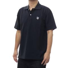 MAISON KITSUNE ���]���L�c�l �����Y���̎q�|���V���c PM00210KP0001 / FOX HEAD COMFORT POLO �u���b�N 2026�t�ĐV��