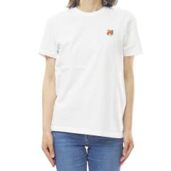 MAISON KITSUNE ���]���L�c�l T�V���c ���f�B�[�X �N���[�l�b�NT�V���c ���� �g�b�v�X PW00113KJ7026 / FOX HEAD REGULAR TEE-SHIRT �z��
