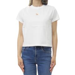 MAISON KITSUNE ���]���L�c�l T�V���c ���f�B�[�X �N���[�l�b�NT�V���c ���� �g�b�v�X PW00111KJ7026 / BABY FOX BABY TEE-SHIRT �z���C