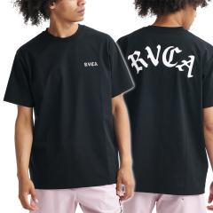 RVCA ���[�J T�V���c �����Y �N���[�l�b�NT�V���c ���� BG041858 / BACK SIDE OE ARCH SFST �u���b�N 2026�t�ĐV��
