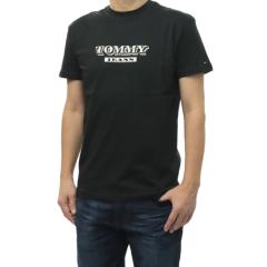 TOMMY JEANS �g�~�[�W�[���Y �����Y�N���[�l�b�NT�V���c DM22322 �u���b�N 2026�t�ĐV��