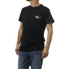 TOMMY JEANS �g�~�[�W�[���Y T�V���c �����Y �N���[�l�b�NT�V���c ���� ��100�� DM22538 �u���b�N 2026�t�ĐV��