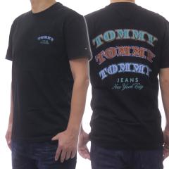 TOMMY JEANS �g�~�[�W�[���Y �����Y�N���[�l�b�NT�V���c DM22318 �u���b�N 2026�t�ĐV��