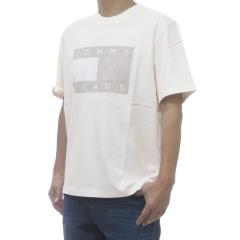 TOMMY JEANS �g�~�[�W�[���Y �����Y�N���[�l�b�NT�V���c DM22463 �z���C�g 2026�t�ĐV��