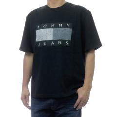TOMMY JEANS �g�~�[�W�[���Y �����Y�N���[�l�b�NT�V���c DM22463 �u���b�N 2026�t�ĐV��