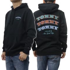 TOMMY JEANS �g�~�[�W�[���Y �p�[�J�[ �����Y �v���I�[�o�[�p�[�J�[ ���� ��100�� DM22365 �u���b�N 2026�t�ĐV��