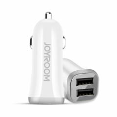 JOYROOM J[ `[W[ 3.1A 2USB P[u WC[ zCg 3.1A 2USB Car charger No Cable White X}z [d