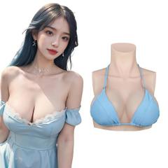 BINIMOKOO シリコンバスト 女装 人工乳房 偽乳 仮装 偽娘 ?装 男の娘 乳房 女装バスト 超薄型 Gカップ