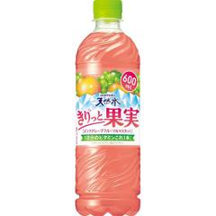 サントリー天然水 きりっと果実 ピンクグレープフルーツ&マスカット 600ML