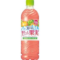 サントリー天然水 きりっと果実 ピンクグレープフルーツ&マスカット 600ML