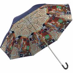 ユーパワー 名画折りたたみ傘 晴雨兼用 クリムト「抱擁」 AU-02516 傘