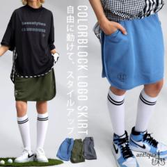 ANTIQUA GOLF×STCH スカート レディース 送料無料・4月28日10時～発売。メール便不可 春新作