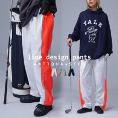 ANTIQUA GOLF×STCH パイピングパンツ レディース 送料無料・再再販。(100)メール便可