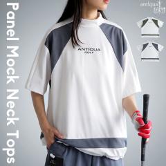 ANTIQUA GOLF�~STCH �g�b�v�X ���f�B�[�X ���� ���ST ���b�N�l�b�N �S���t�E�F�A �z������ �X�g���b�` ���O�����X���[�u �h���X�g �z�F 