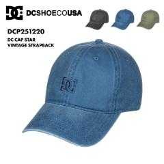 DC SHOES/fB[V[ Y Lbv DC CAP STAR VINTAGE STRAPBACK 2025 SPRING DCP251220 Xq ڂ O΍ x[X{[L
