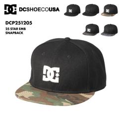 DC SHOES/�f�B�[�V�[ �����Y �L���b�v 25 STAR EMB SNAPBACK 2025 SPRING DCP251205 �X�q �ڂ��� ���O���΍� �x�[�X�{�[���L���b�v �T�C