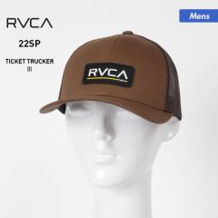 RVCA ルーカ キャップ 帽子 メンズ BC041-909 ロゴ 紫外線対策 サイズ調節OK ぼうし メッシュ 男性用 10%OFF
