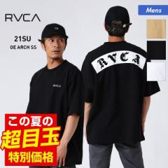 RVCA ルーカ 半袖 Tシャツ メンズ BB041-265 バックロゴ トップス ブラック ティーシャツ ベージュ クルーネック ホワイト 男性用 送料無