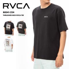 RVCA/���[�J �����Y ���� �s�V���c THRASHED BOX RVCA TEE 2024 SPRING �R�b�g�� �傫�߃T�C�Y �N���[�l�b�N �r�b�O �u���b�N BE041-224 