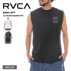 RVCA/���[�J �����Y �^���N�g�b�v ���b�V���K�[�h ILL ESCAPE SQUARE SFTT 25 SPRING BF041-879 ���� UV�J�b�g �m�[�X���[�u UPF50 ���