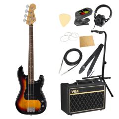 エレキベース ブラック & Vox アンプ Fender フェンダー Standard Precision Bass LRL BPG 3TS エレキベース