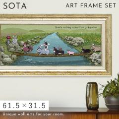 �A�[�g�p�l�� �� �Ǌ|�� �G�� 61.5�~31.5cm ��^�A�[�g �C���e���A �t�����`�u���h�b�O ���̊G ���� ������� �z���� �k�� ���� �A�[�g 