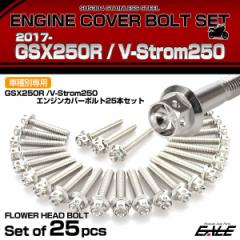 �G���W���J�o�[ �{���g�Z�b�g GSX250R V-Strom250 25�{�Z�b�g �t�����[�w�b�h �X�Y�L�p �V���o�[ TB9029