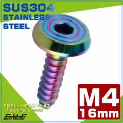 �^�b�s���O�l�W M4�~16mm �V�F���w�b�h�t���b�g �Z�p�� �t�����W�t�� �l�W SUS304 �X�e�����X ���C���{�[�O���[�� TC0202