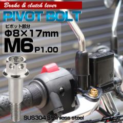 SUS�X�e�����X �T�C�h�z�[���w�b�h �u���[�L���N���b�`���o�[��t �s�{�b�g�{���g ��8�~17mm M6�~13mm P=1.00 �V���o�[ TH0524
