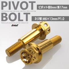 �o�C�N ���o�[�p �s�{�b�g�{���g M6 P1.0 �s�{�b�g�a8mm �X�e�����X�� ���C���[���b�N���t�� ��C ���� �J�X�^�� �S�[���h 2�{�Z�b�g TH0