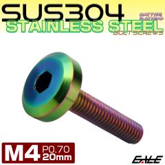 �t���b�g�w�b�h�{���g M4x20mm P0.7 �{�^���{���g �X�e�����X�{���g �}�b�g�^�C�v ���C���{�[�O���[�� ���F TR0315