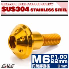 �i�t���{���g M6�~22mm P1.0 �~�������a9mm �z�[���w�b�h SUS304 �X�e�����X �Z�p�� �t�����W�{���g �S�[���h TR0875