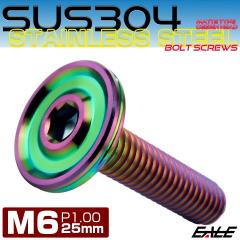 �{�^���{���g M6�~25mm P1.00 ���^ �f�U�C���w�b�h �t���b�g SUS304 �Z�p�� �J�X�^���{���g �}�b�g ���C���{�[�O���[�� TR1220