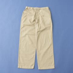 COTTON TWILL EASY PANTS(Rbg cC C[W[pc)Y L BEIGE