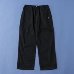 COTTON TWILL EASY PANTS(Rbg cC C[W[pc)Y L DEEP BLACK