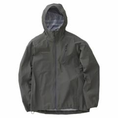 y24tāzFEATHER RAIN JACKET L GRAY