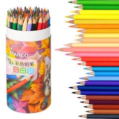 Marco 色鉛筆 油性 72色 塗り絵 芯2.9mm 折れにくい 色鮮やかで手触り