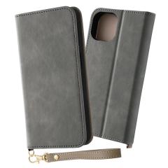 iPhone15 �P�[�X �蒠�^ �ϏՌ� ���U�[ Raffine �O���[ �J�o�[ �A�C�t�H�� �X�}�z�P�[�X