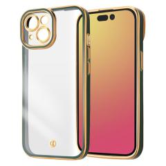 iPhone15 �P�[�X �\�t�g�P�[�X TPU ���^���b�N LUSTANT �O���[�� �S�[���h �J�o�[ �A�C�t�H�� �X�}�z�P�[�X