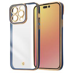 iPhone15ProMax �P�[�X �\�t�g�P�[�X TPU ���^���b�N LUSTANT �l�C�r�[ �S�[���h �J�o�[ �A�C�t�H�� �X�}�z�P�[�X