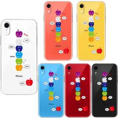 iPhoneXR �P�[�X �\�t�g�P�[�X �N���A ���C�����X�[�d�Ή� APPLE FACE �A�C�t�H�� �e���A�[�� �J�o�[ �X�}�z�P�[�X