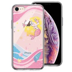 iPhone8 �P�[�X �n�[�h�P�[�X �n�C�u���b�h �N���A Young mermaid 1