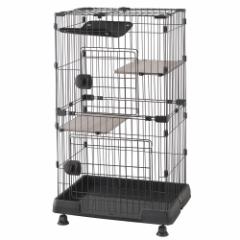 アイリスオーヤマ ミニキャットケージ ハンモック付き PMCC−115H マットグレー 猫 ケージ キャットケージ