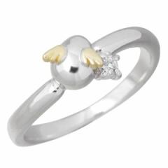 天使の卵 シルバー リング 指輪 レディース バースデー ダイヤモンド 7〜15号 tenshi-2119D 送料無料