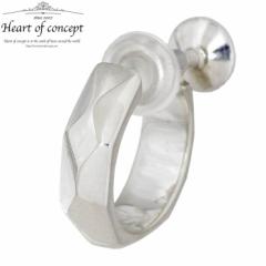 ハートオブコンセプト HEART OF CONCEPT シルバー イヤリング カットフープ 1個売り 片耳用 レディース HCE-70
